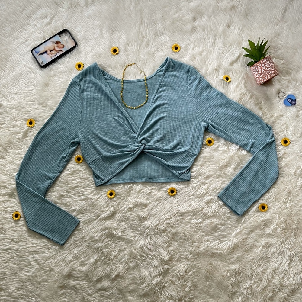 Aeropostale Front Tie Blouse
